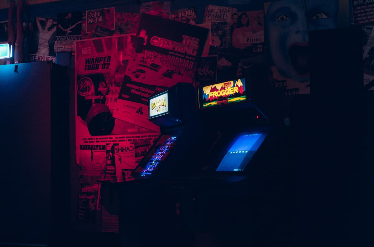 Retro and modern games side by side